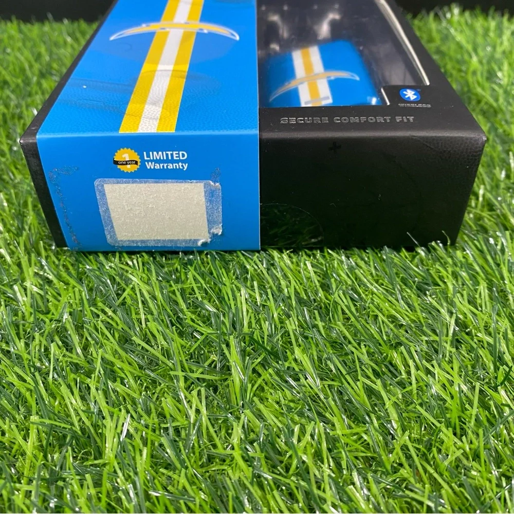 NFL Wireless Earbuds with Charging Case - Blue and Yellow